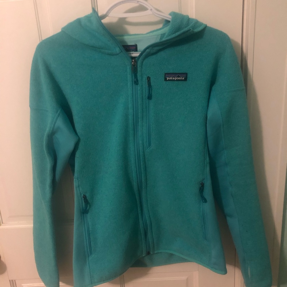 patagonia blue zip up